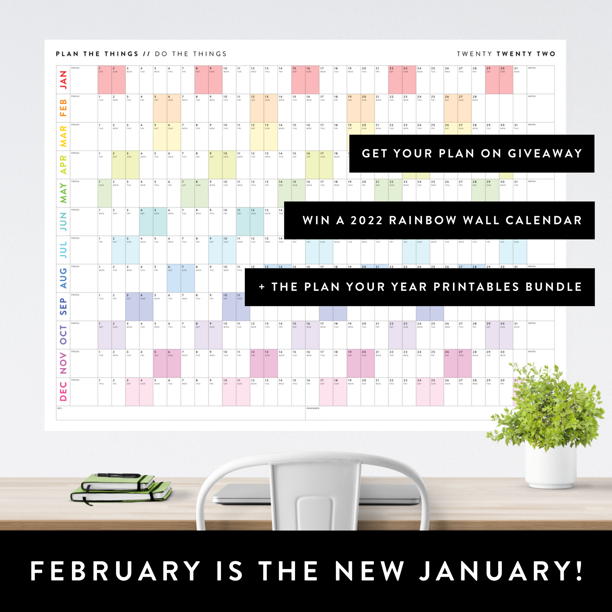 FEBRUARY IS THE NEW JANUARY - GET YOUR PLAN ON GIVEAWAY!