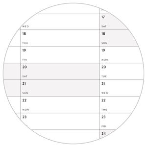 PRINTABLE SIX MONTH 2026 ACADEMIC YEAR WALL CALENDAR SET WITH GRAY WEEKENDS - INSTANT DOWNLOAD