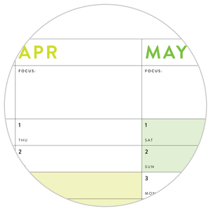 SIX MONTH 2026 GIANT WALL CALENDAR (JANUARY TO JUNE) WITH RAINBOW WEEKENDS