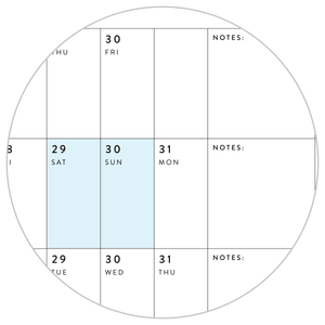 2026 - 2027 ACADEMIC WALL CALENDAR (JUNE START) | HORIZONTAL WITH RAINBOW WEEKENDS