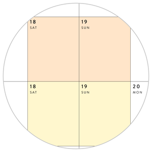 PRINTABLE 6' x 3' MASSIVE 2025 SIMPLIFIED WALL CALENDAR WITH RAINBOW WEEKENDS - INSTANT DOWNLOAD