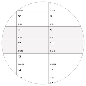 NEW! PRINTABLE VERTICAL 2026 WALL CALENDAR WITH ALIGNED GRAY WEEKENDS - INSTANT DOWNLOAD