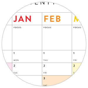2026- 2027 ACADEMIC WALL CALENDAR (JUNE START) | VERTICAL WITH RAINBOW WEEKENDS