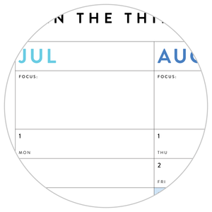 SIX MONTH 2026 GIANT WALL CALENDAR (JULY TO DECEMBER) WITH RAINBOW WEEKENDS