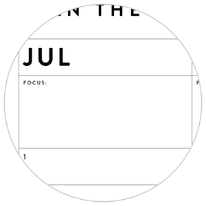 SIX MONTH 2025 GIANT WALL CALENDAR (JULY TO DECEMBER) WITH BLUE WEEKENDS