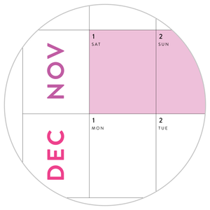 PRINTABLE 6' x 3' MASSIVE 2025 SIMPLIFIED WALL CALENDAR WITH RAINBOW WEEKENDS - INSTANT DOWNLOAD