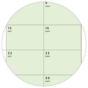 Q2 2026 QUARTERLY GIANT WALL CALENDAR (APRIL - JUNE 2026) - RAINBOW WEEKENDS