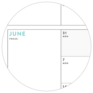 PRINTABLE Q2 (APRIL - JUNE) 2025 QUARTERLY WALL CALENDAR (RAINBOW) - INSTANT PDF DOWNLOAD