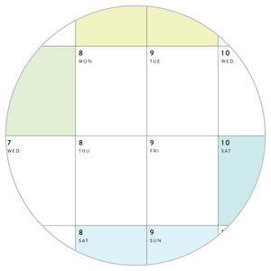 PRINTABLE 6' x 3' MASSIVE 2025 SIMPLIFIED WALL CALENDAR WITH RAINBOW WEEKENDS - INSTANT DOWNLOAD