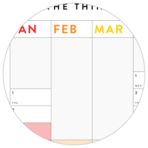 NEW! PRINTABLE VERTICAL 2026 WALL CALENDAR WITH ALIGNED RAINBOW WEEKENDS - INSTANT DOWNLOAD