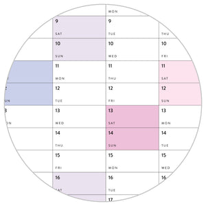 2024 - 2025 academic wall calendar (september start) | vertical with rainbow weekends
