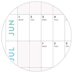 NEW! Giant 2026-2027 SEPTEMBER START Wall Calendar with Aligned Weekends | Student Teacher Classroom Mid-Year/ Academic Planner - Rainbow