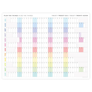 NEW! Giant 2026-2027 JULY START Wall Calendar with Aligned Weekends | Mid-Year Student Teacher College Family Academic Planner