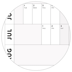 NEW! Giant 2026-2027 SEPTEMBER START Wall Calendar with Aligned Weekends | Student Teacher Classroom Mid-Year/ Academic Planner - Gray