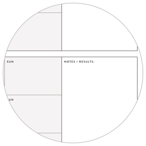 PRINTABLE UNDATED QUARTERLY WALL CALENDAR - MONDAY START - GRAY WEEKENDS - INSTANT DOWNLOAD