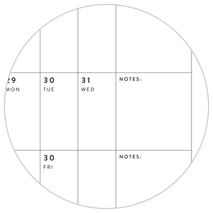 GIANT 2025 ANNUAL WALL CALENDAR | HORIZONTAL WITH GREEN WEEKENDS