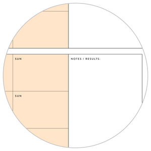 PRINTABLE UNDATED QUARTERLY WALL CALENDAR - MONDAY START - ORANGE WEEKENDS - INSTANT DOWNLOAD