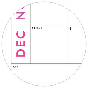 PRINTABLE UNDATED PERPETUAL WALL CALENDAR / BIRTHDAY CALENDAR (HORIZONTAL / RAINBOW) - INSTANT DOWNLOAD