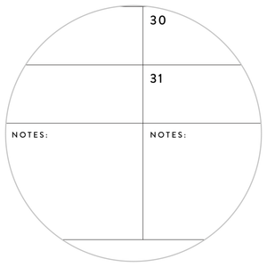 PRINTABLE PERPETUAL WALL CALENDAR / BIRTHDAY CALENDAR (VERTICAL / B + W) - INSTANT DOWNLOAD