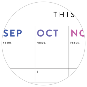 PRINTABLE PERPETUAL WALL CALENDAR / BIRTHDAY CALENDAR (VERTICAL / RAINBOW) - INSTANT DOWNLOAD