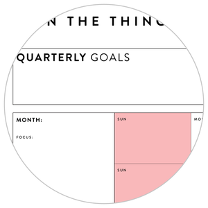 PRINTABLE UNDATED QUARTERLY WALL CALENDAR BUNDLE - SUNDAY START - RAINBOW WEEKENDS - INSTANT DOWNLOAD