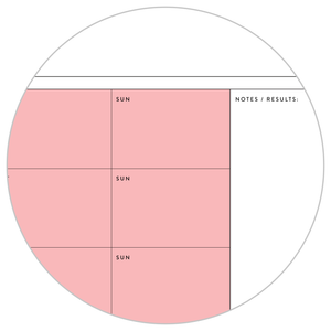 PRINTABLE UNDATED QUARTERLY WALL CALENDAR - MONDAY START - RAINBOW (1) WEEKENDS - INSTANT DOWNLOAD