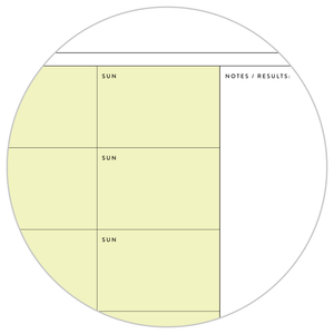UNDATED QUARTERLY GIANT WALL CALENDAR - MONDAY START - RAINBOW (2) WEEKENDS