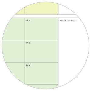 UNDATED QUARTERLY GIANT WALL CALENDAR - MONDAY START - RAINBOW (2) WEEKENDS