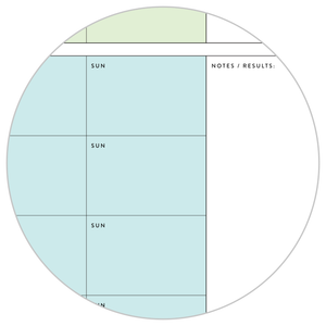 PRINTABLE UNDATED QUARTERLY WALL CALENDAR - MONDAY START - RAINBOW (2) WEEKENDS - INSTANT DOWNLOAD