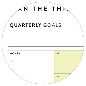 PRINTABLE UNDATED QUARTERLY WALL CALENDAR - SUNDAY START - RAINBOW (2) WEEKENDS - INSTANT DOWNLOAD