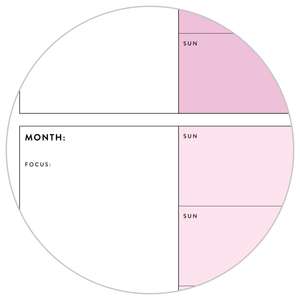 PRINTABLE UNDATED QUARTERLY WALL CALENDAR BUNDLE - SUNDAY START - RAINBOW WEEKENDS - INSTANT DOWNLOAD