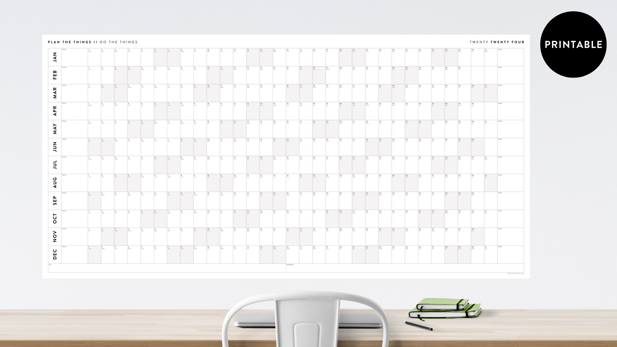 PRINTABLE MASSIVE 2024 CALENDARS