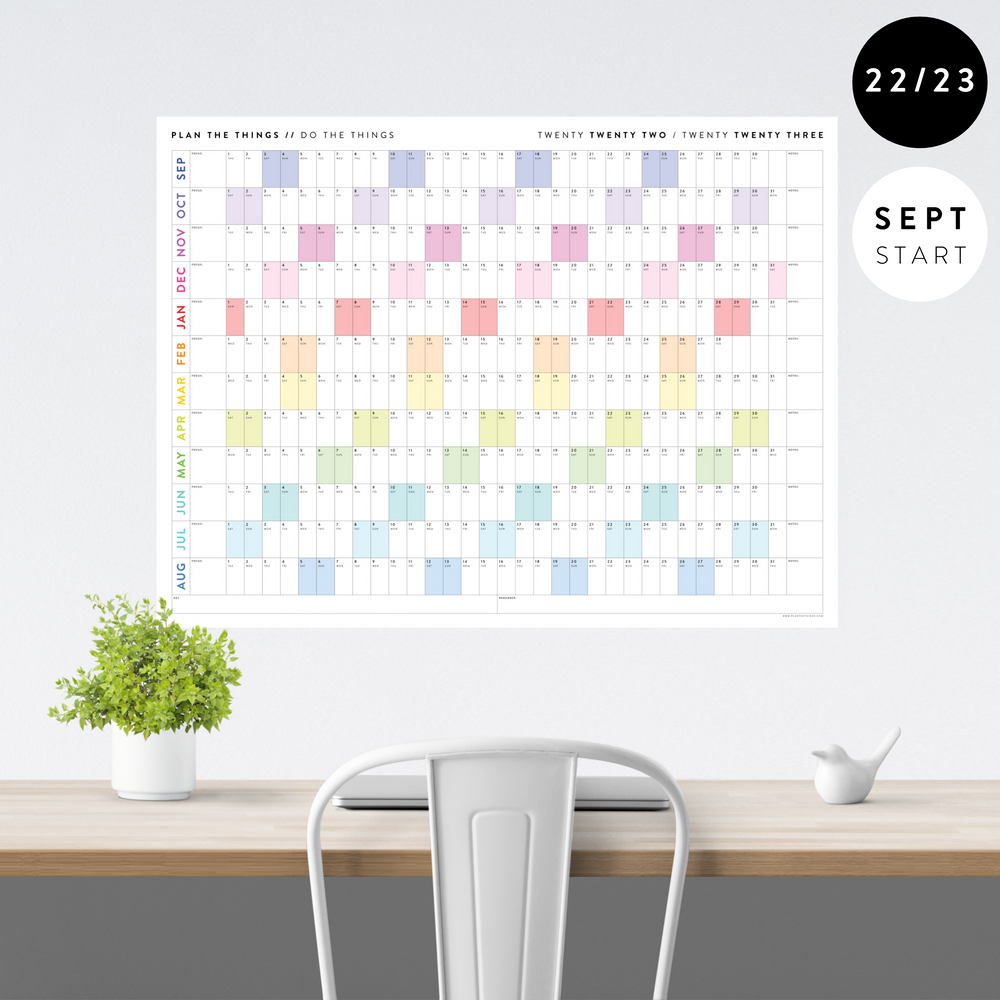 2021 LARGE WALL CALENDARS Plan The Things