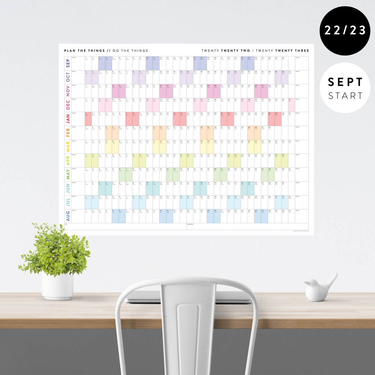 2021 LARGE WALL CALENDARS - Plan The Things