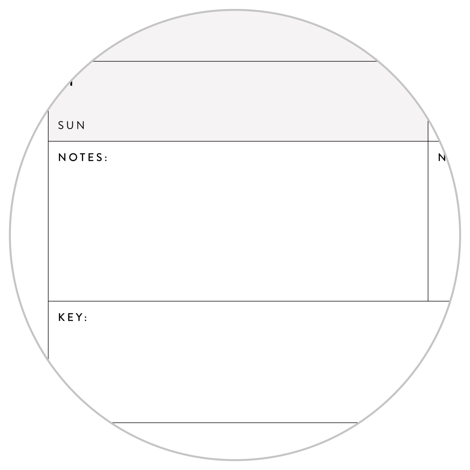 PRINTABLE SIX MONTH 2025 WALL CALENDAR SET WITH GRAY WEEKENDS INSTAN