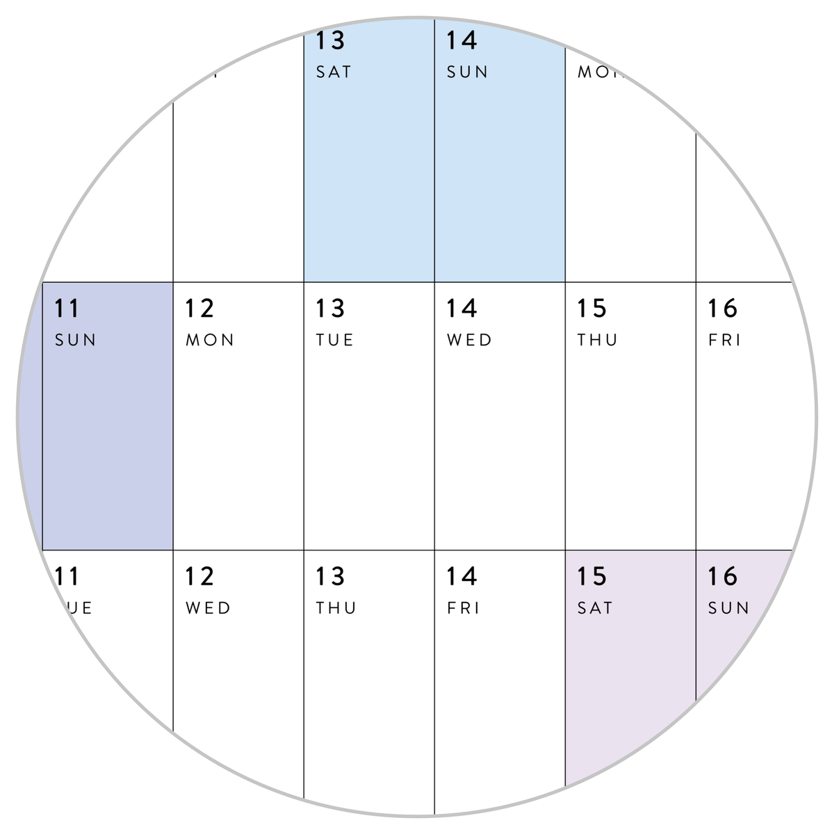 2025 - 2026 ACADEMIC WALL CALENDAR (AUGUST START) | SCHOOL CALENDAR | HORIZONTAL WITH RAINBOW WEEKENDS
