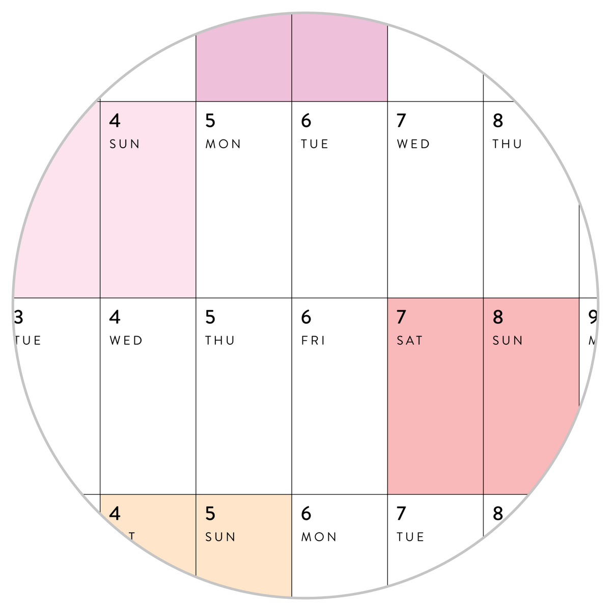 PRINTABLE 2025 - 2026 ACADEMIC WALL CALENDAR (AUGUST START) | HORIZONTAL WITH RAINBOW WEEKENDS - INSTANT DOWNLOAD