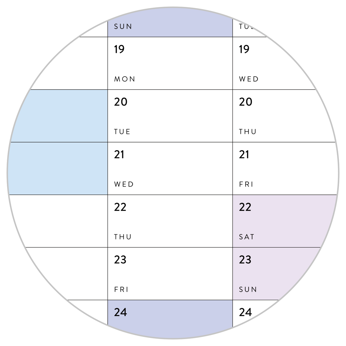 2025 - 2026 ACADEMIC WALL CALENDAR (AUGUST START) | SCHOOL CALENDAR | VERTICAL WITH RAINBOW WEEKENDS