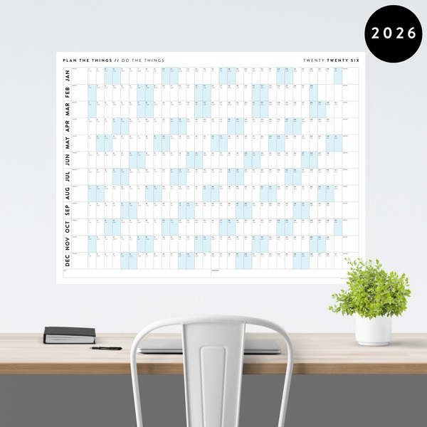 2026 GIANT WALL CALENDARS / PLANNERS Plan The Things