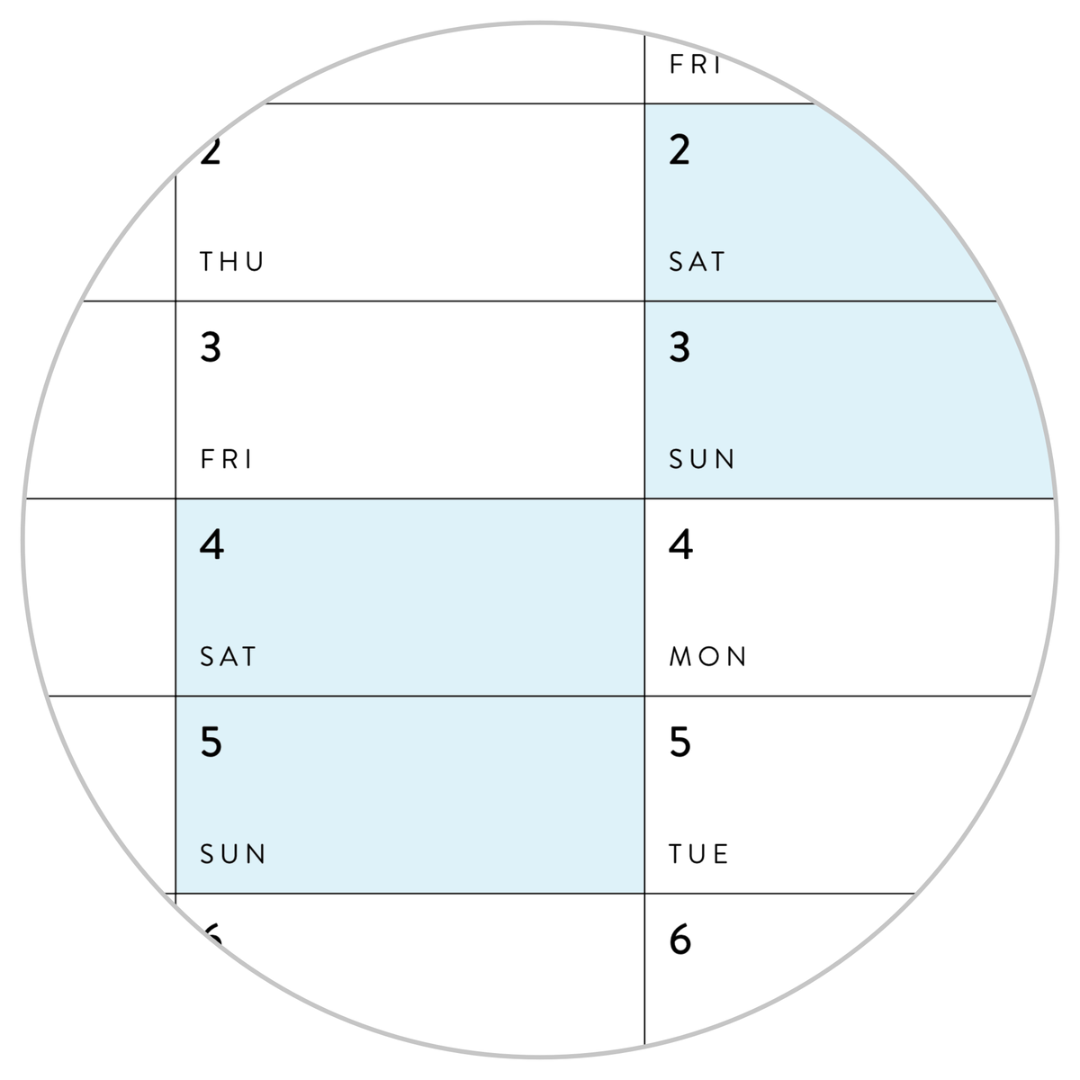 2025 - 2026 ACADEMIC WALL CALENDAR (JULY START) | VERTICAL WITH BLUE WEEKENDS