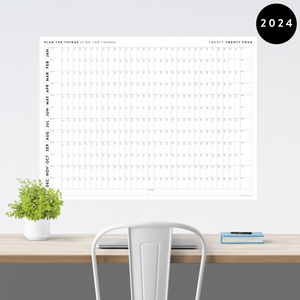 GIANT 2024 MINIMALIST WALL CALENDAR | HORIZONTAL