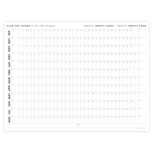 2023 / 2024 ACADEMIC WALL CALENDAR (SEPTEMBER START) | HORIZONTAL / MINIMALIST