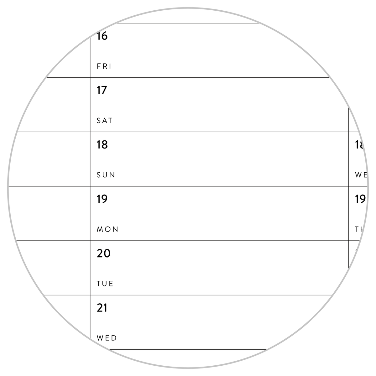 PRINTABLE SIX MONTH 2025 MINIMAL WALL CALENDAR SET INSTANT DOWNLOAD