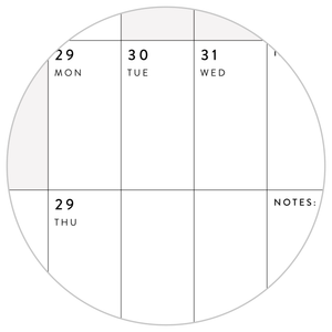 PRINTABLE 2023 / 2024 ACADEMIC WALL CALENDAR (AUGUST START) | HORIZONTAL WITH GRAY / GREY WEEKENDS - INSTANT DOWNLOAD