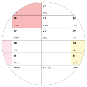 PRINTABLE 2023 / 2024 ACADEMIC WALL CALENDAR (JUNE START) | VERTICAL WITH RAINBOW WEEKENDS - INSTANT DOWNLOAD