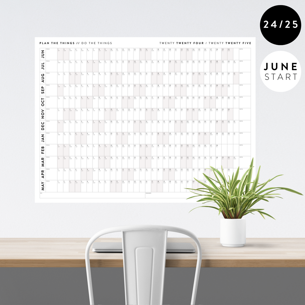 ACADEMIC WALL CALENDARS Plan The Things