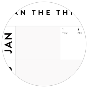 NEW FORMAT! GIANT 2026 ANNUAL WALL CALENDAR | HORIZONTAL WITH ALIGNED WEEKENDS - GRAY