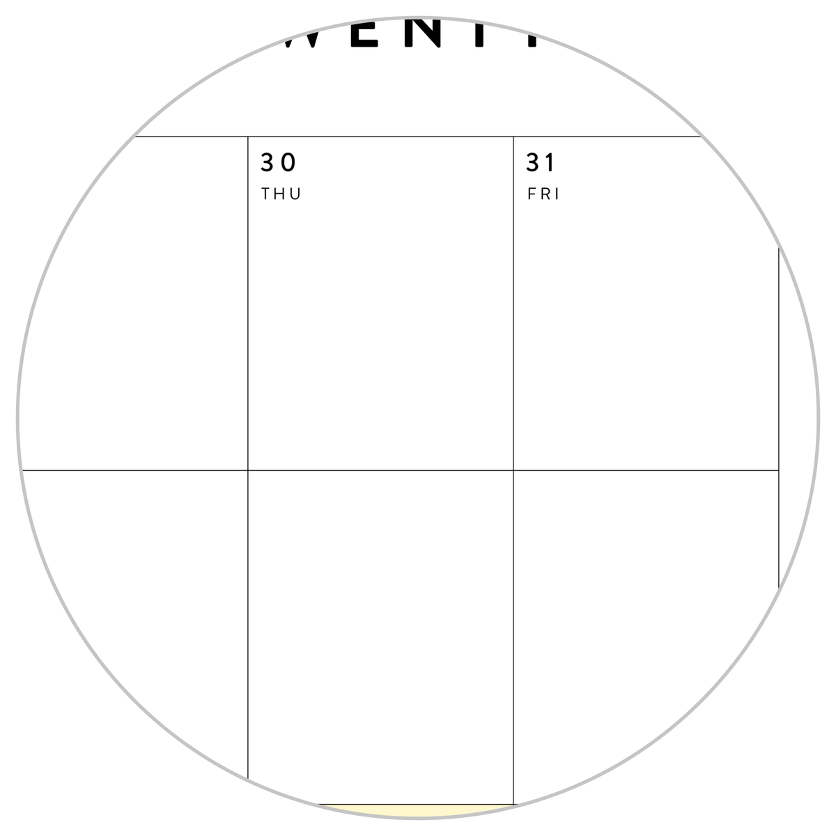 PRINTABLE 6' x 3' MASSIVE 2025 SIMPLIFIED  WALL CALENDAR WITH RAINBOW WEEKENDS - INSTANT DOWNLOAD