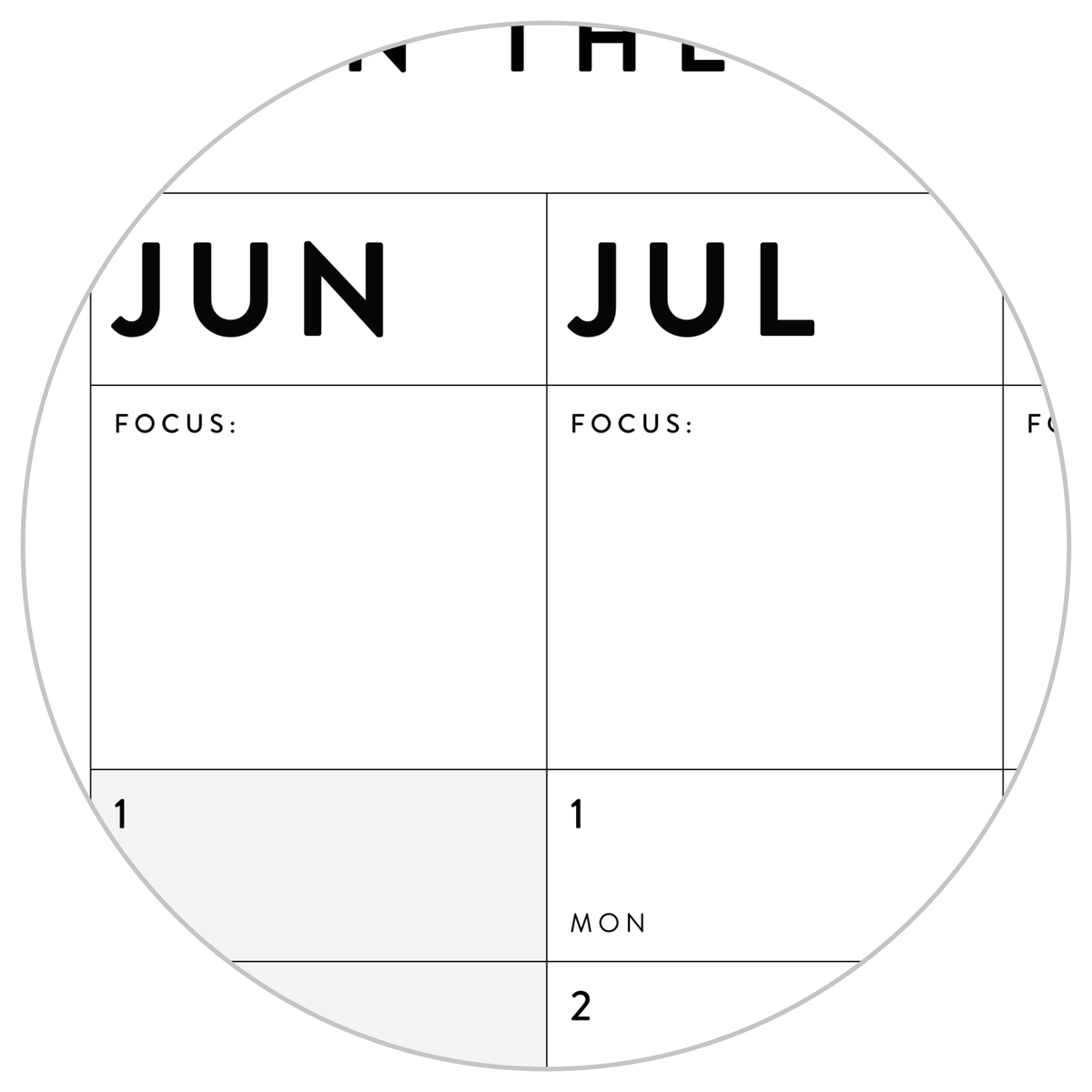 2025 - 2026 ACADEMIC WALL CALENDAR (JUNE START) | VERTICAL WITH GRAY / GREY WEEKENDS