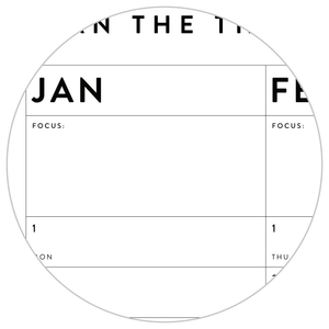 SIX MONTH 2024 GIANT WALL CALENDAR (JANUARY TO JUNE)  WITH GRAY / GREY WEEKENDS